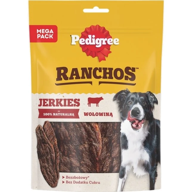 Pedigree Ranchos Jerkies z wołowiną 180g