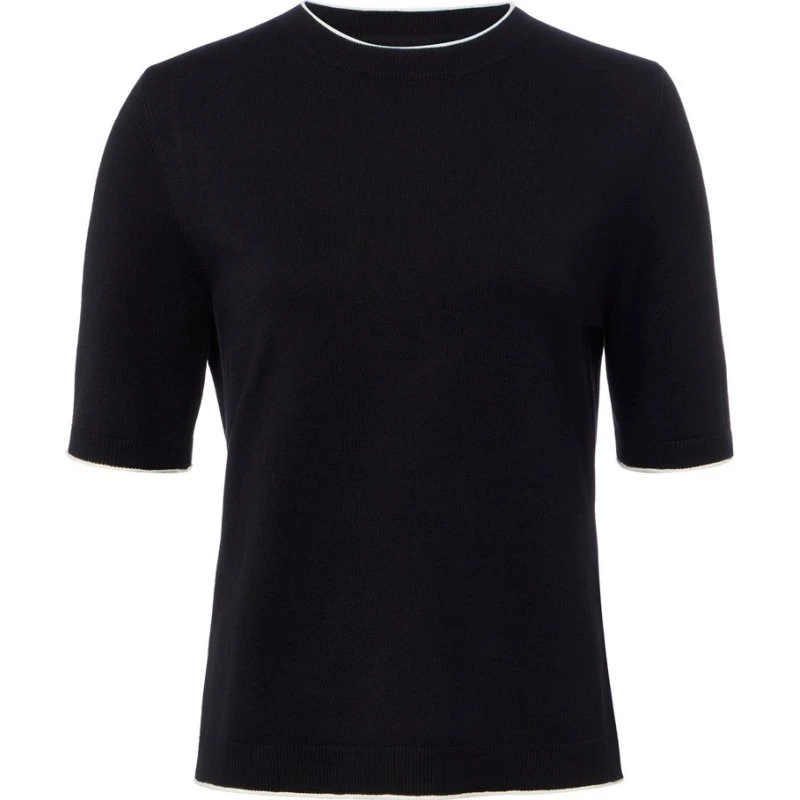 S.Oliver Black Label Dzianinowa Koszulka Czarna