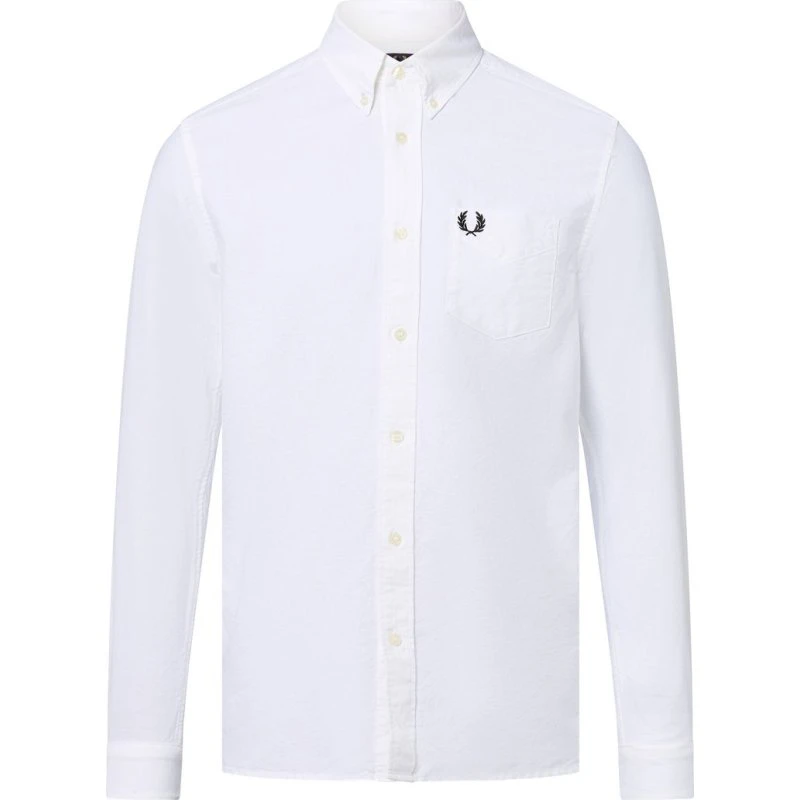 Fred Perry Koszula Regular Fit - Biała, Bawełna Oxford