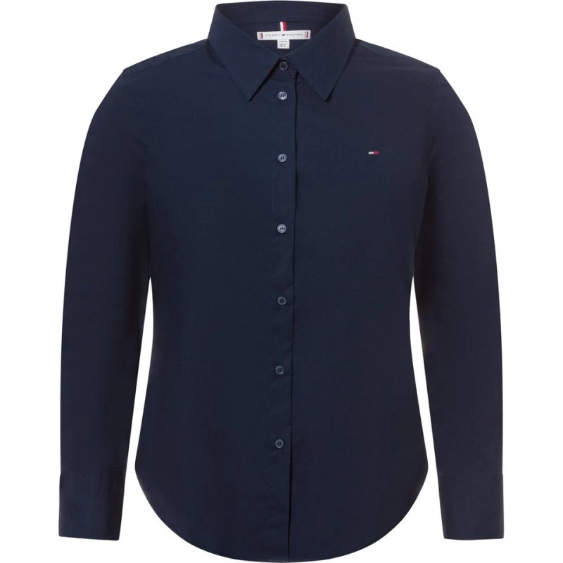 Tommy Hilfiger Koszula Damska Niebieska Bawełna Rozmiar 42