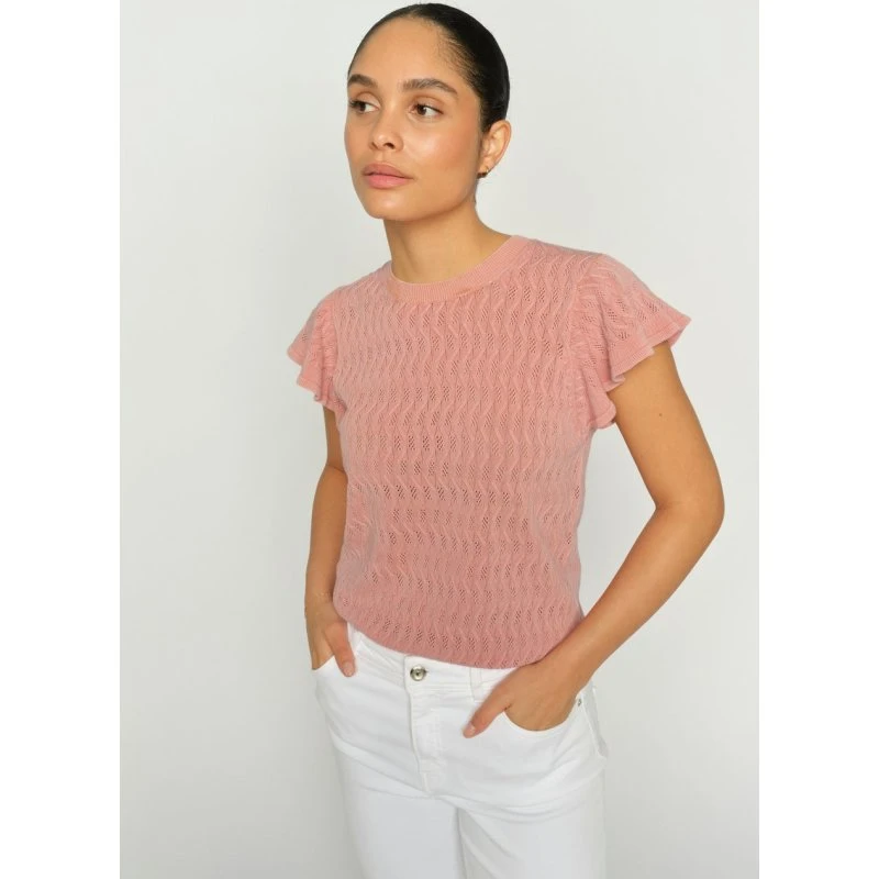 Mos Mosh Sweter z Dzianiny Mmganna Rosa