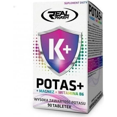 Real Pharm Potas, Magnez + B6, 90 tabletek