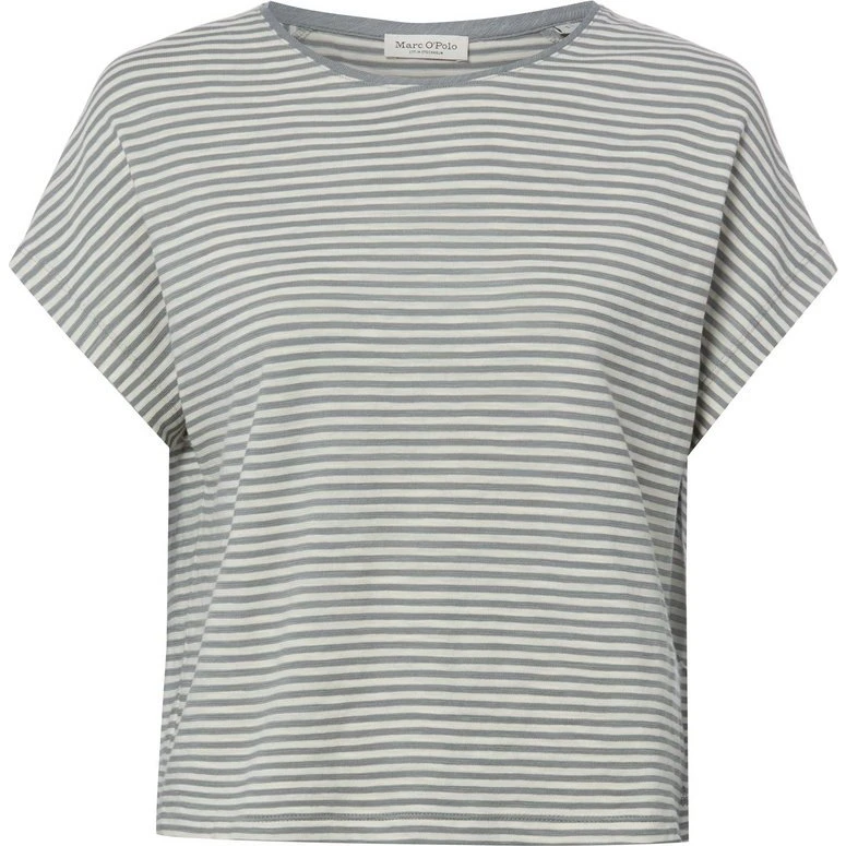 Marc O'Polo Koszulka Damska w Paski - Szara, XL