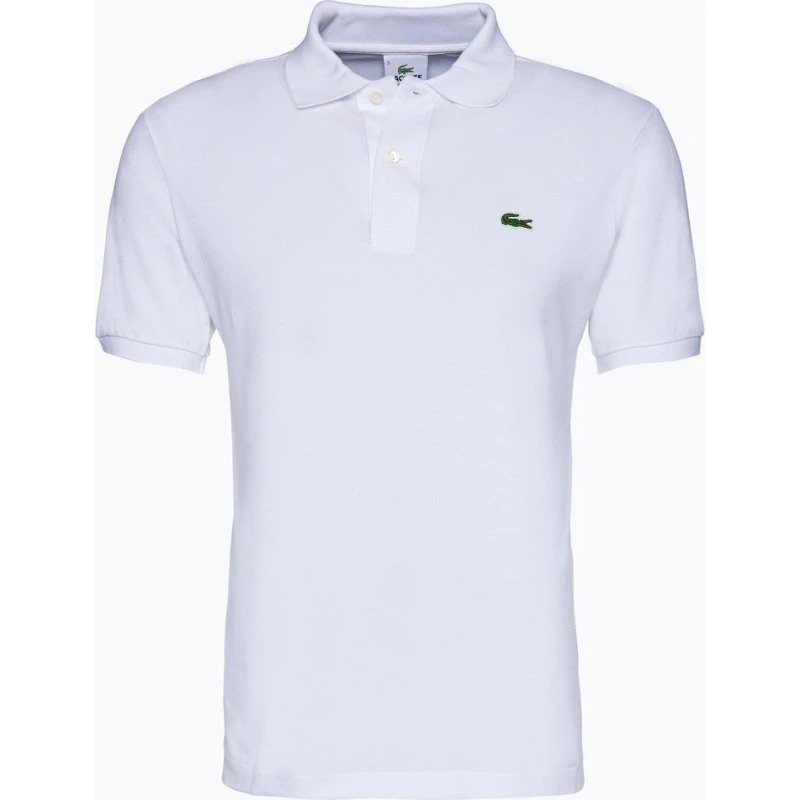 Lacoste Koszulka Polo Męska Classic Fit - Biała Bawełna