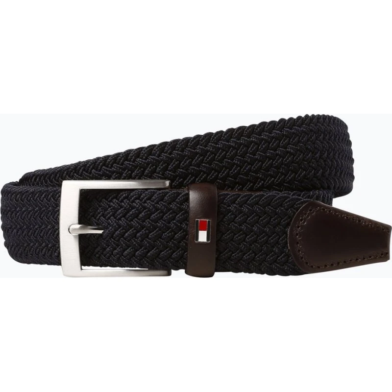 Tommy Hilfiger Pasek Pleciony New Adan Niebieski 85 cm