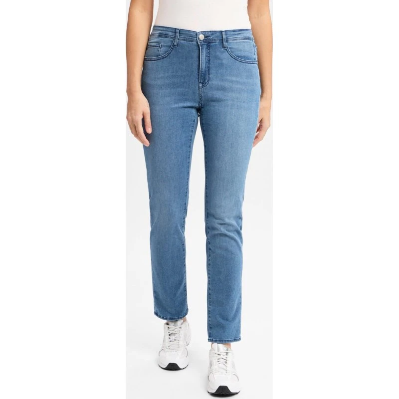 Brax Jeansy Mary Blau - Damskie Regular Fit z Ozdobnymi Kamykami