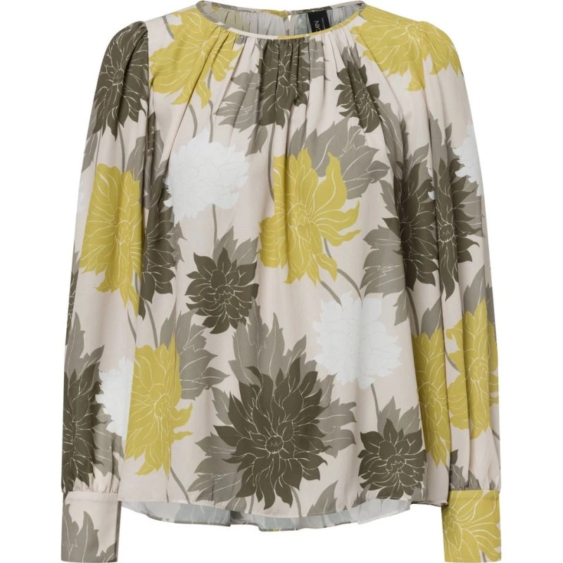 Marc Cain Bluzka Marc Cain z kwiatowym wzorem, beige