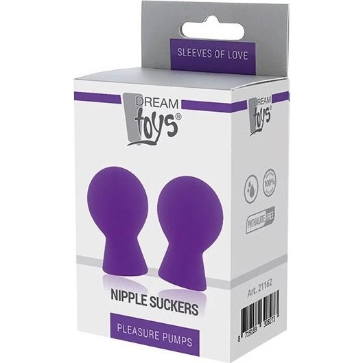 Dream Toys Pleasure Pumps Nipple Suckers Purple (2 sztuki)