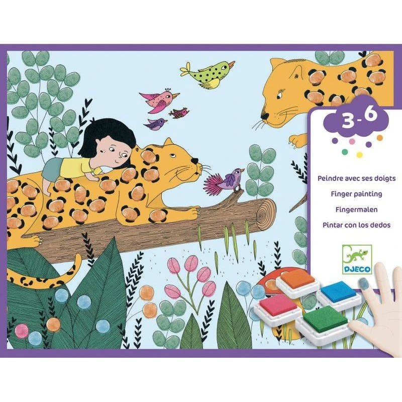 Djeco Zestaw do malowania palcami 3+