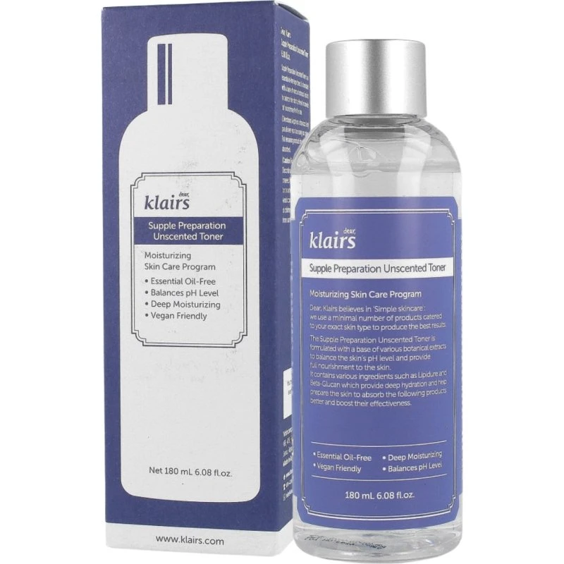 Klairs Supple Preparation Unscented Toner 180ml