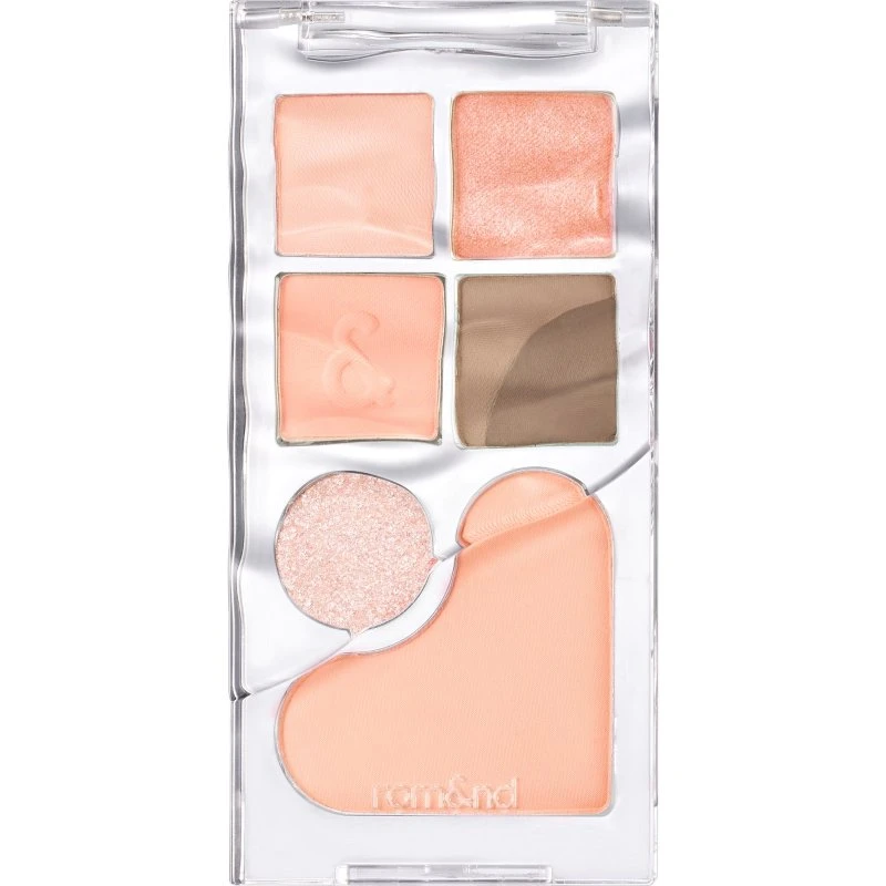 rom&nd Bare Layer Palette 01 Apricot Mood - Paleta cieni i różu