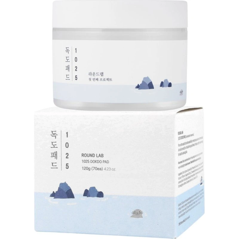 Round Lab 1025 Dokdo Pad 120ml - Płatki złuszczające i nawilżające