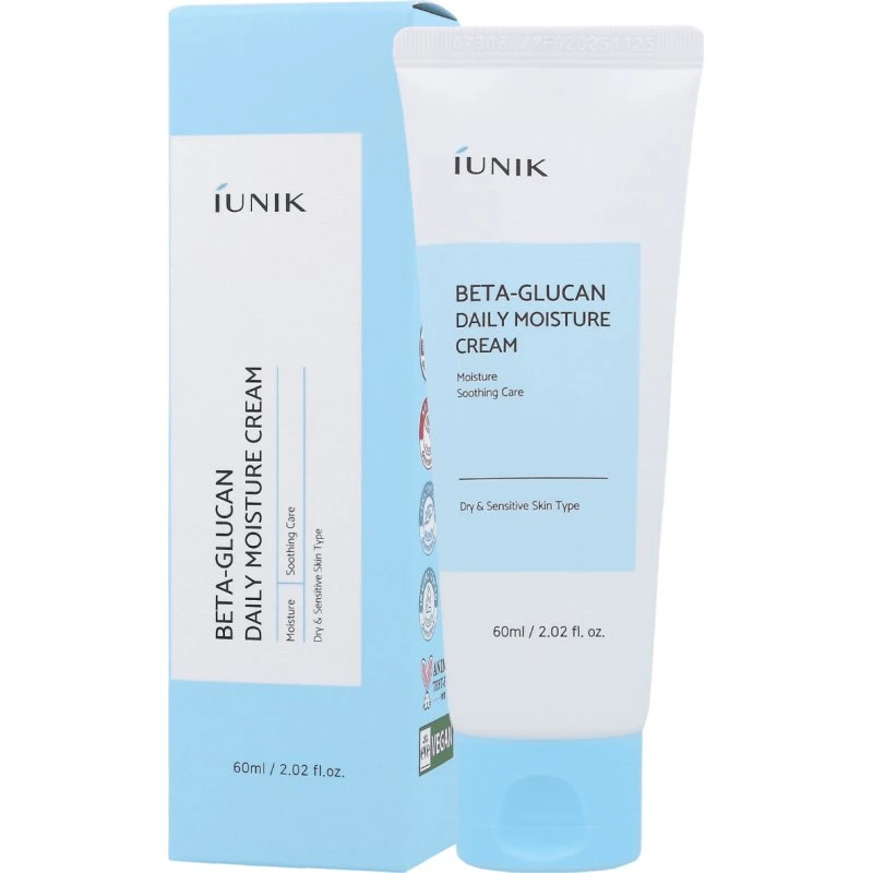 iUNIK Beta-Glucan Daily Moisture Cream, 60 ml