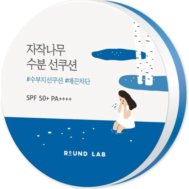 Round Lab Birch Juice Moisturizing Sun Cushion SPF 50+ PA++++ 15g
