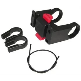 NEWLOOXS Klickfix Ø22-26+Ø31,8 mm Zaciski Czarne