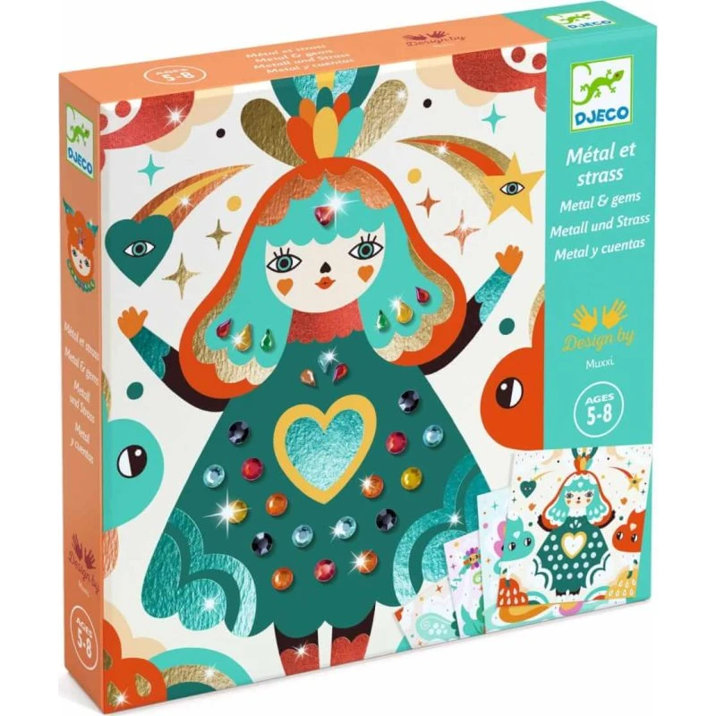 Djeco Zestaw z folią transferową HARMONIA 5+ (4 obrazki)