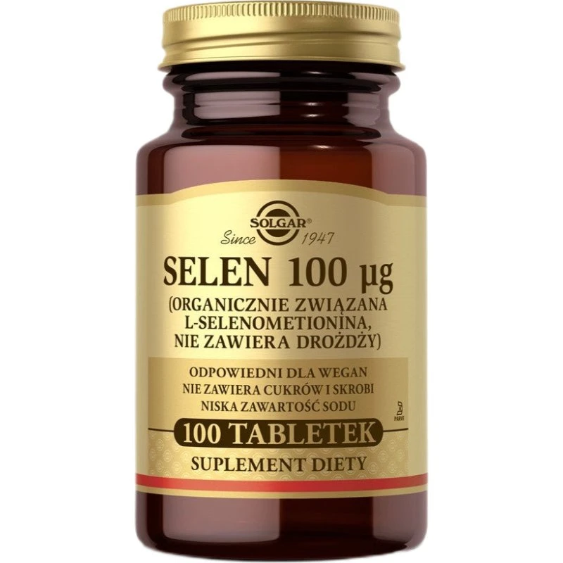 Solgar Selen 100µg 100 tabletek