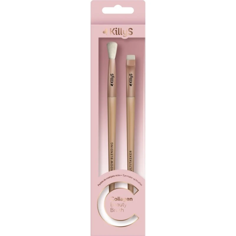 KillyS Collagen Beauty Brush - Zestaw 2 pędzli do brwi i cieni