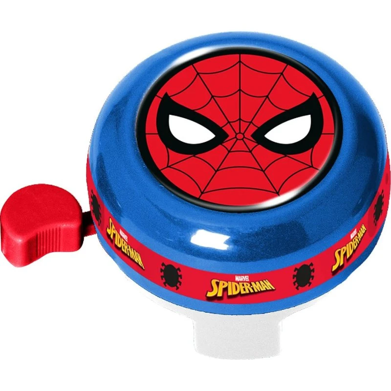 Stamp Dzwonek Spiderman na Rower, Niebieski, 5,5 cm