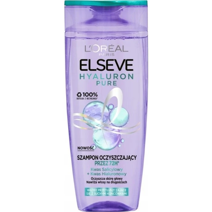 L'Oreal Elseve Hyaluron Pure szampon oczyszczający 400ml