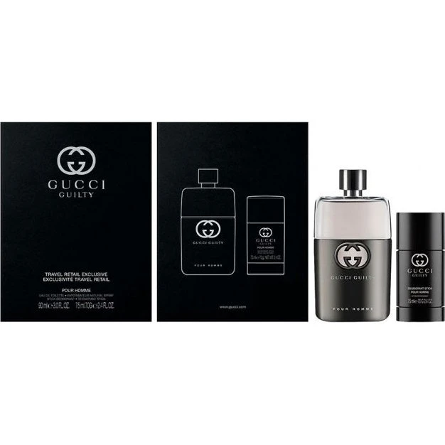 Gucci Guilty Pour Homme zestaw: woda toaletowa 90ml + dezodorant 75ml