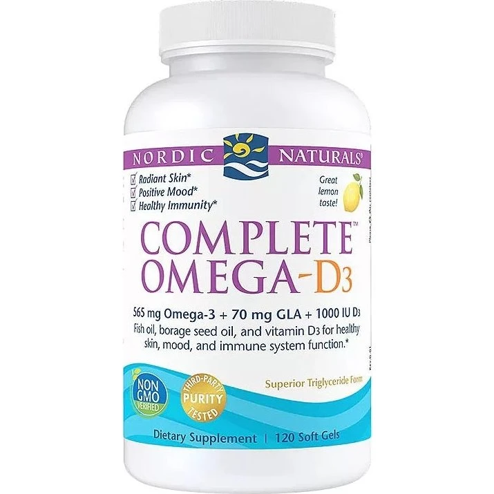 Nordic Naturals Complete OmegaD3 120 kapsułek
