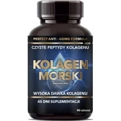 Intenson Kolagen Morski + Kwas Hialuronowy + Witamina C, 90 tab.