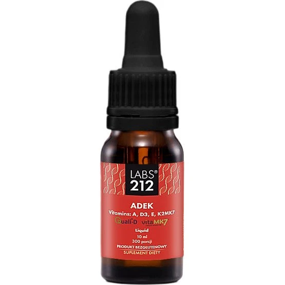 Labs212 ADEK Liquid 10 ml - Witaminy A, D3, E i K2 MK-7