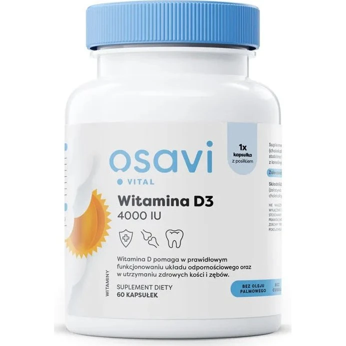 Osavi Witamina D3 4000IU 60 kapsułek