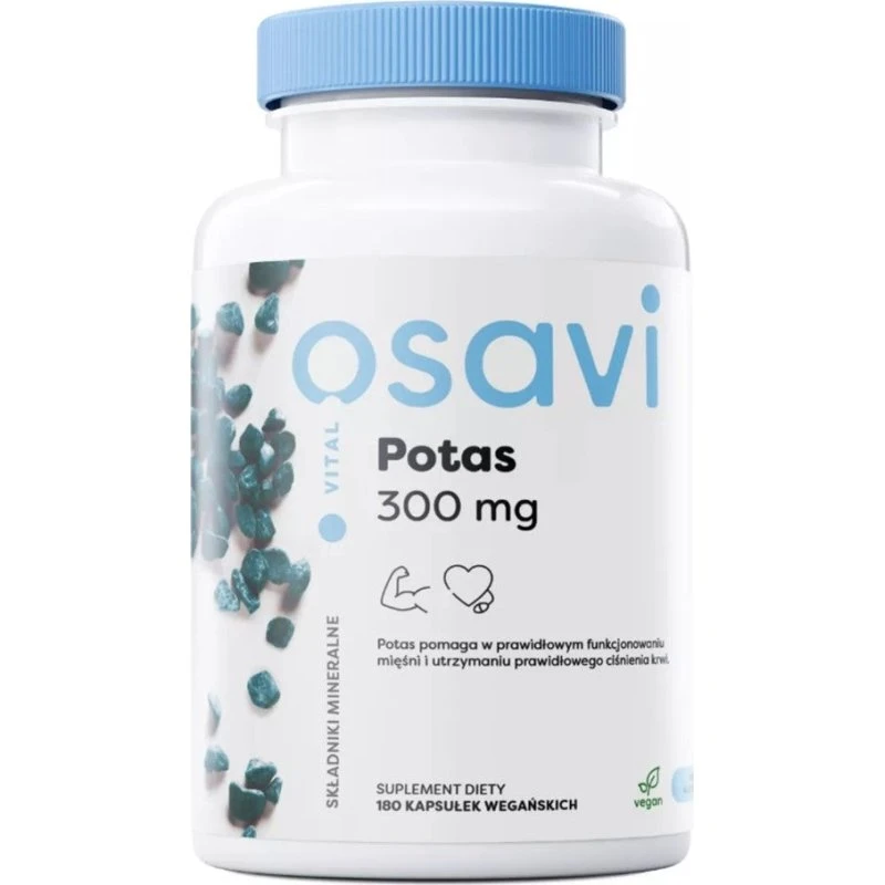 Osavi Potas - Cytrynian Potasu 100 mg (180 kaps.)