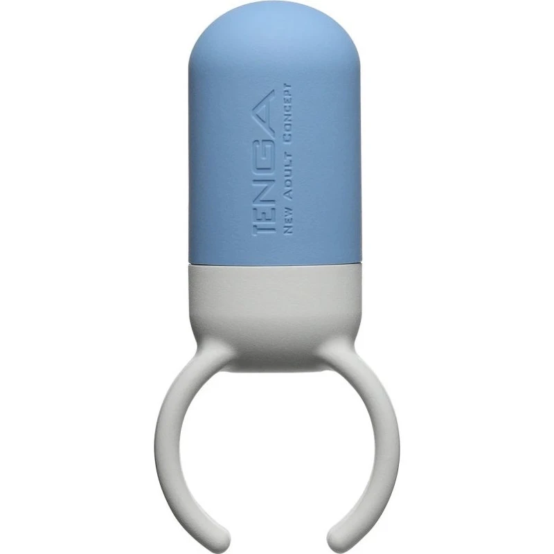 TENGA SVR One Blue - Silikonowy pierścień wibrujący dla par