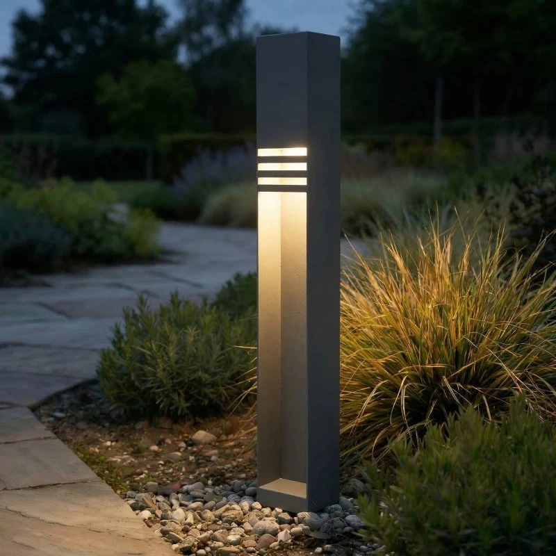 Lucande Oxido Słupek oświetleniowy LED, antracyt, 80 cm