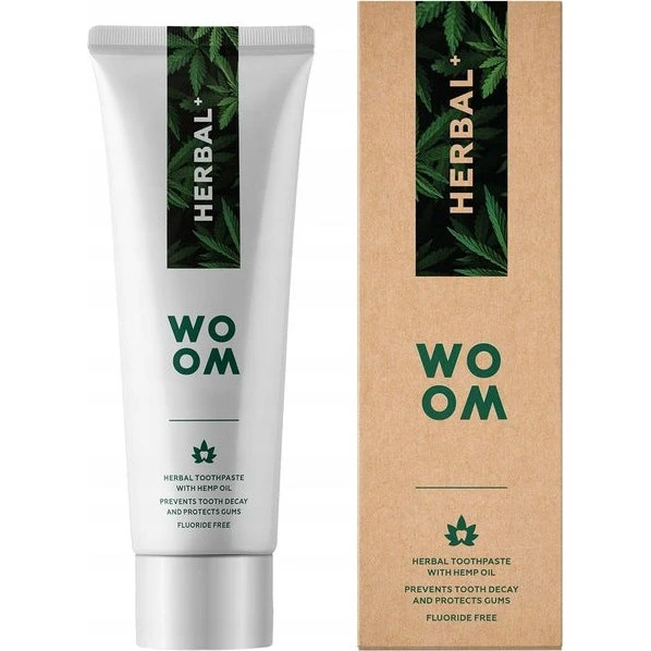 Woom Herbal+ ziołowa pasta do zębów 75ml