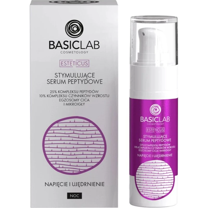 BasicLab Stymulujące Serum Peptydowe 25% Peptydy 30ml