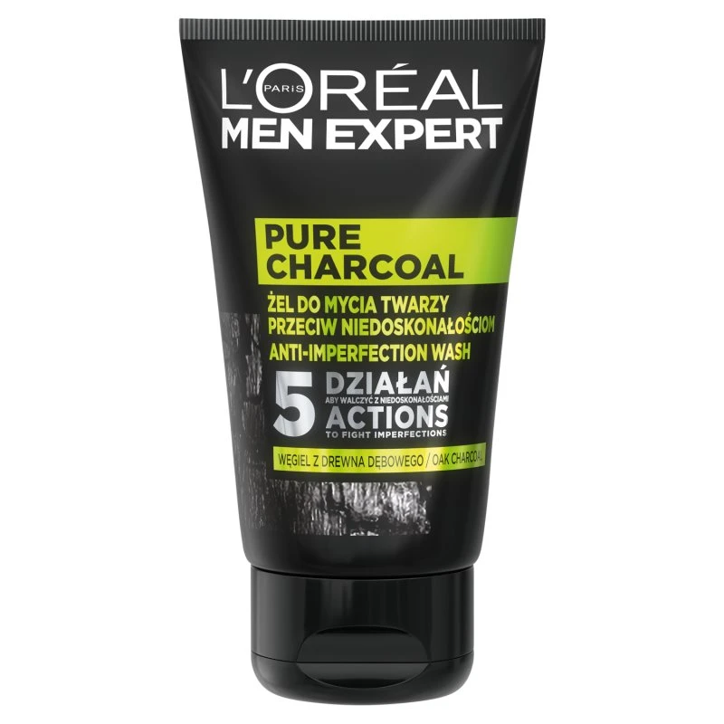L'Oréal Paris Men Expert Pure Charcoal Żel do mycia twarzy 100ml
