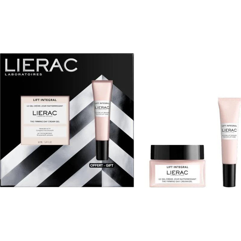 LIERAC Lift Integral zestaw ujędrniający: krem-żel 50ml + krem pod oczy 15ml