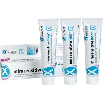 Miradent Mirasensitive HAP+ Pasta do Zębów Wrażliwych 3x50ml