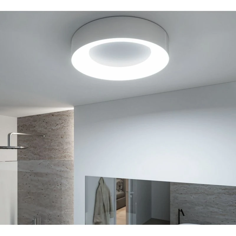 Paulmann HomeSpa Casca Lampa sufitowa LED Ø40cm, biała/aluminium