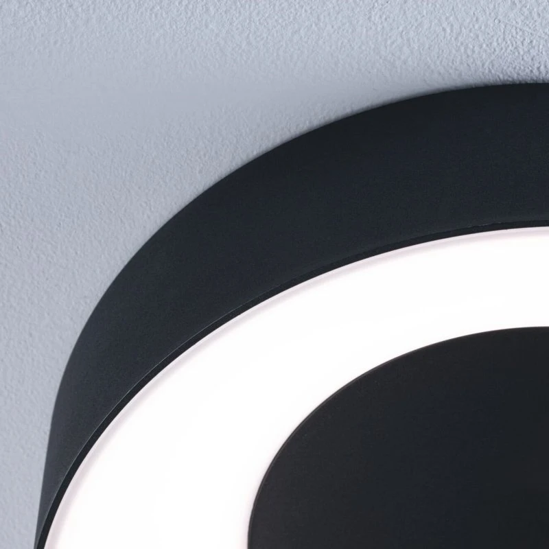 Paulmann Casca Lampa Sufitowa LED Ø40 IP44 Matowa Czerń