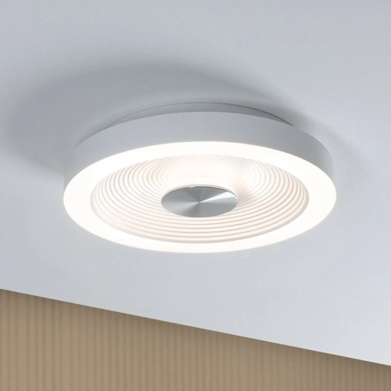 Paulmann Volea LED Lampa Sufitowa Ø32 IP44 Biała/Srebrna