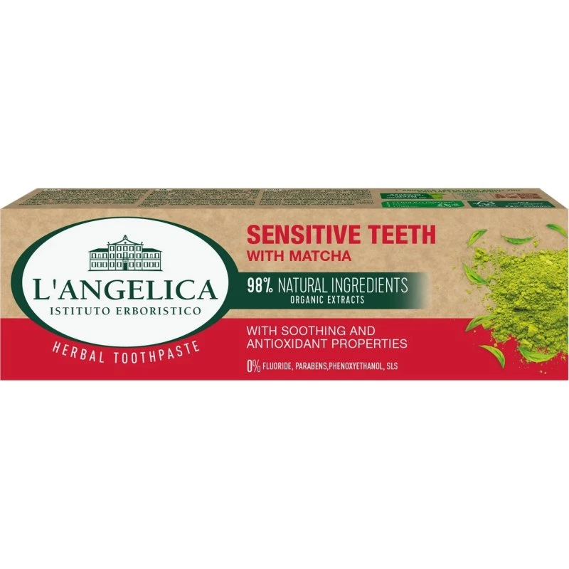 L'Angelica Pasta Wrażliwe Zęby z Matcha 75ml