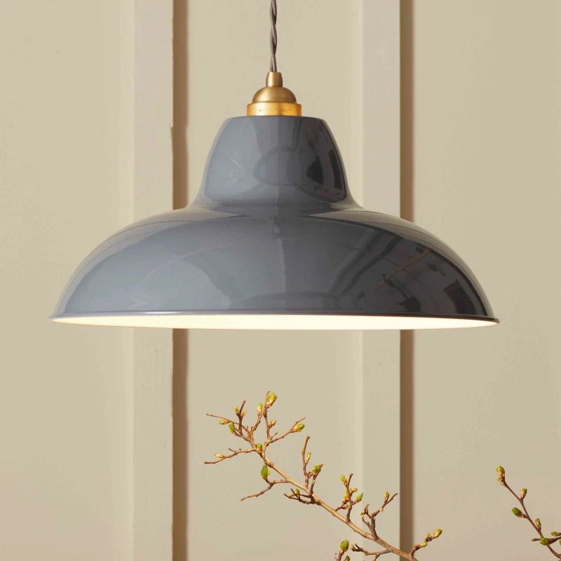 Anglepoise Original 1227 Brass Midi Wide Lampa Wisząca - Szara