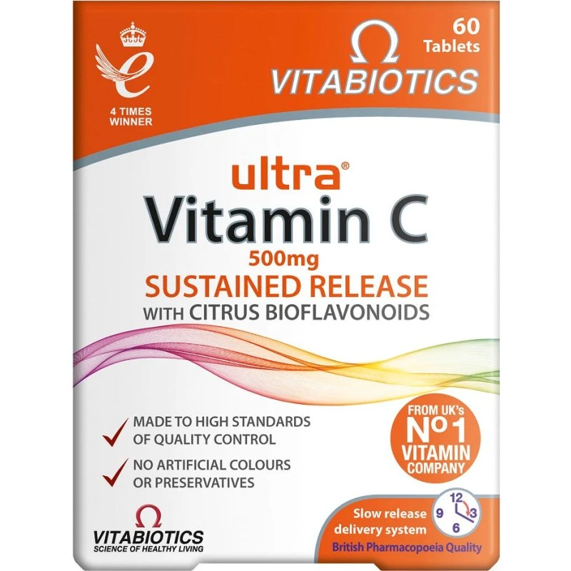 Vitabiotics Ultra Vitamin C 500mg, 60 tabletek