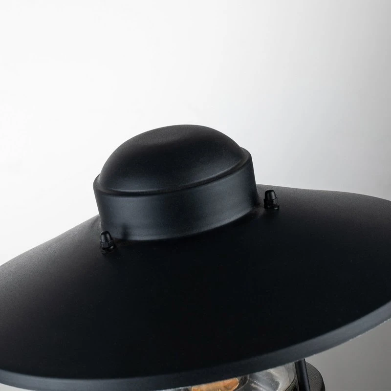 Elstead Klampenborg Lampa cokołowa czarna, czujnik PIR, IP44