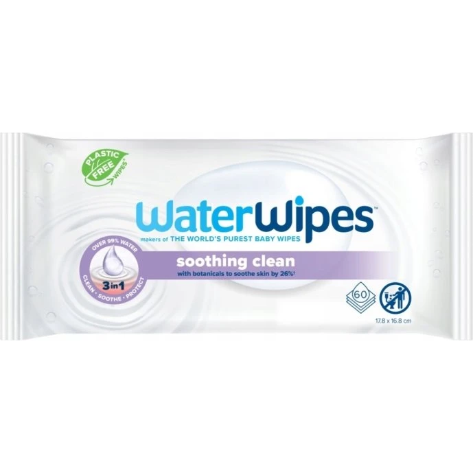 WaterWipes Chusteczki nawilżane z lawendą 2x60 szt.