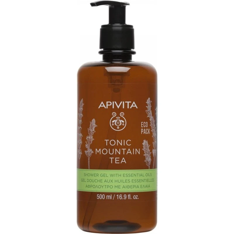 Apivita Tonic Mountain Tea Shower Gel 500ml