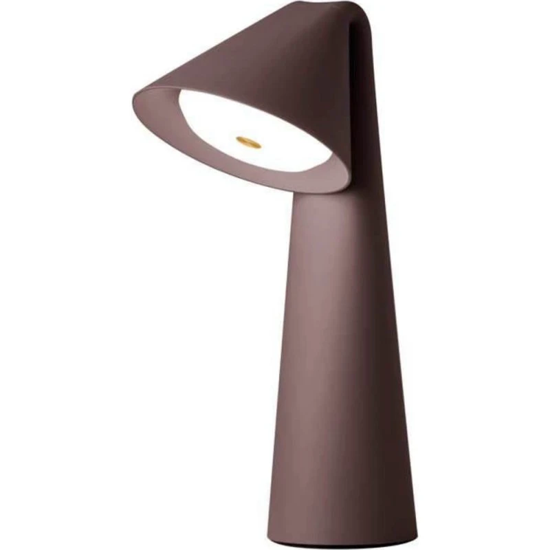 FRANDSEN Ami Przenośna Lampa Stołowa LED, Brązowa, 32 cm