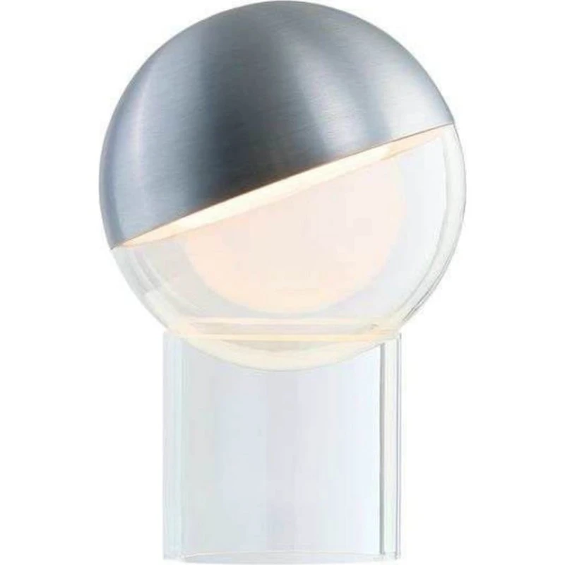 FRANDSEN Lampa stołowa LED Pila, kolor aluminium, 20 cm