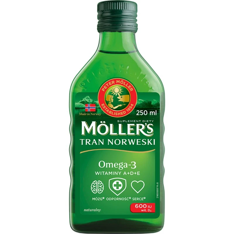 MÖLLER'S Tran Norweski Omega-3 250ml Mózg-Serce-Odporność