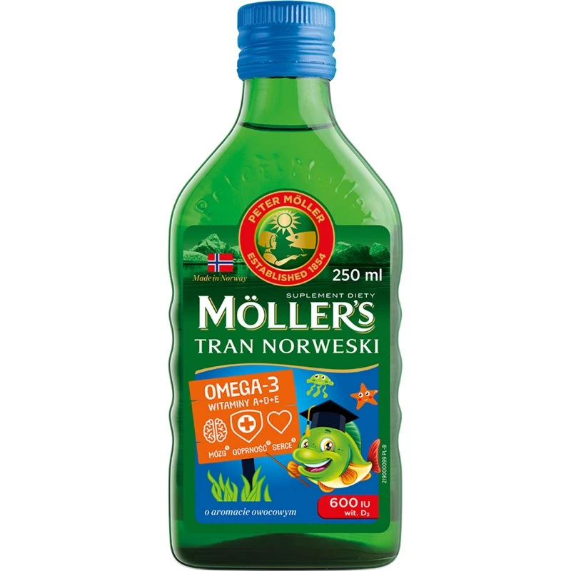 Möller's Tran Norweski Omega-3 Owocowy 250ml